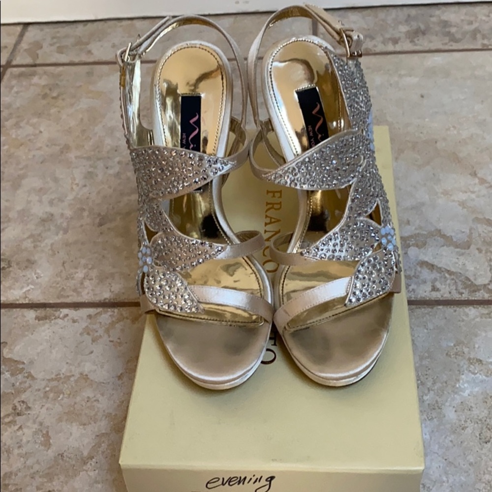 Nina Rhinestone Decorated Evening Heels